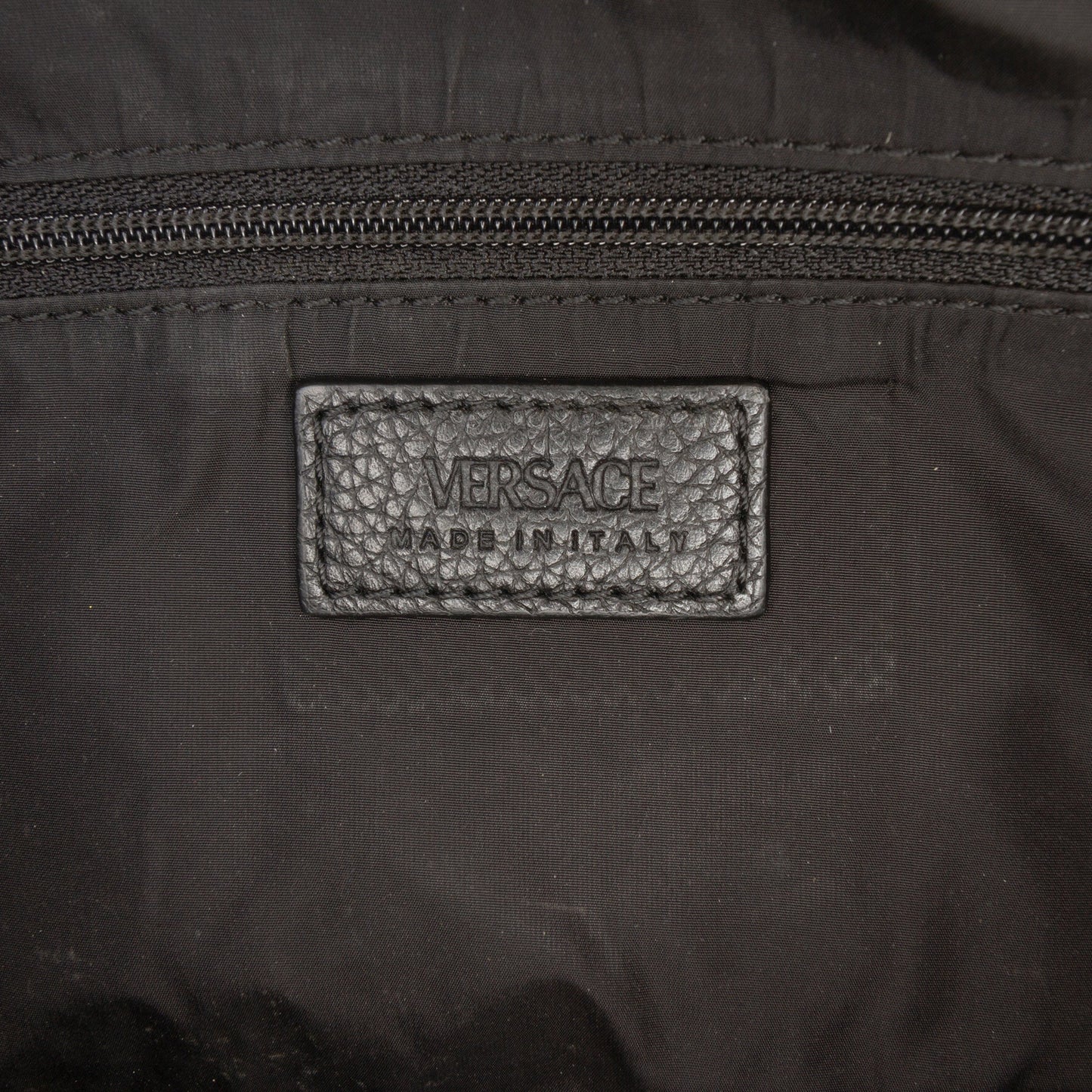 Versace Grained Calfskin La Medusa Convertible Camera Bag