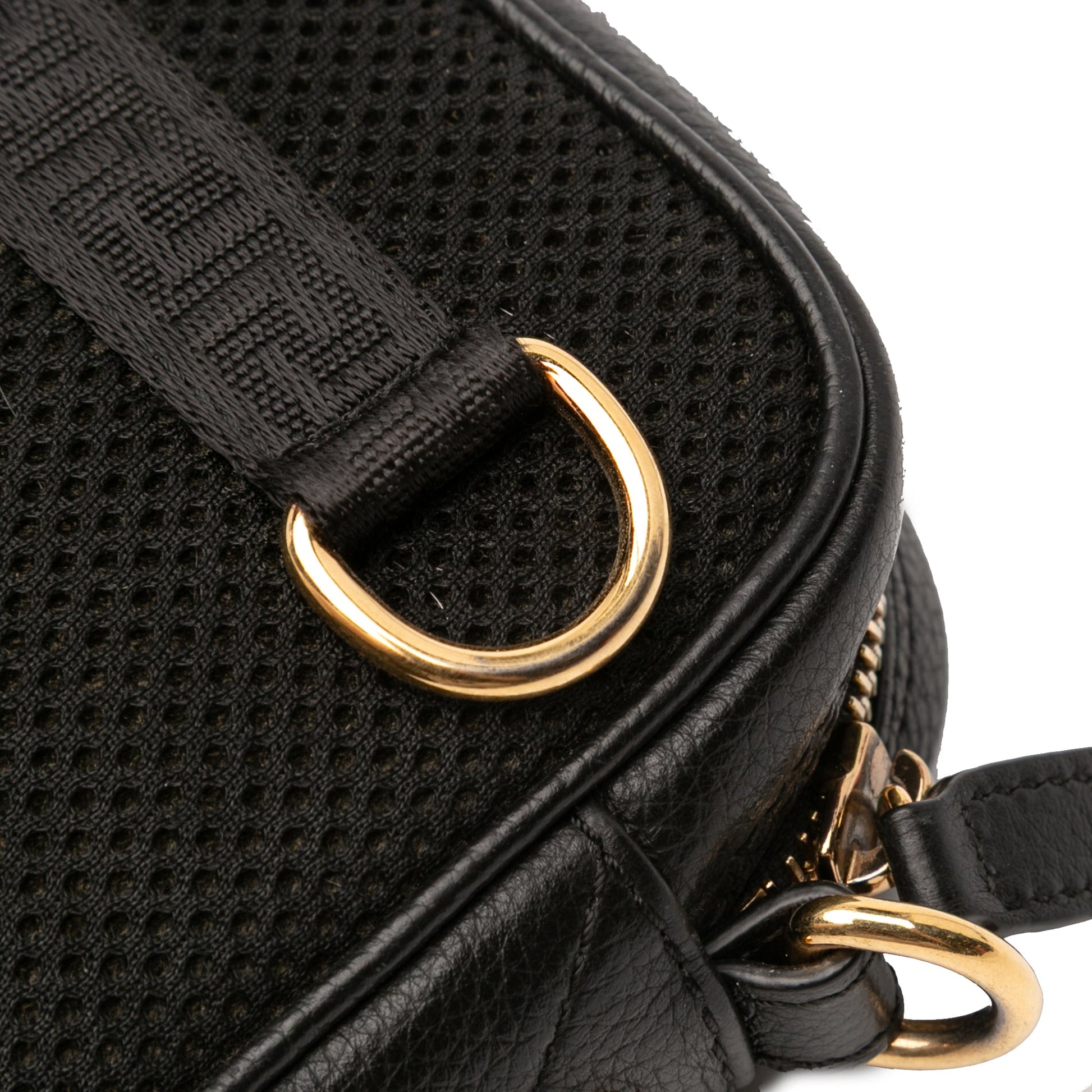 Versace Grained Calfskin La Medusa Convertible Camera Bag