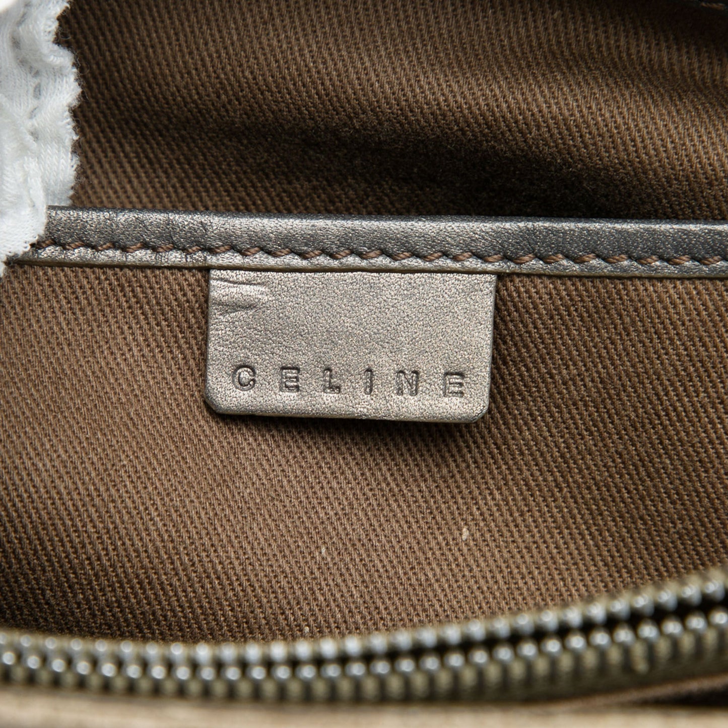 Celine C Macadam Suede Tote
