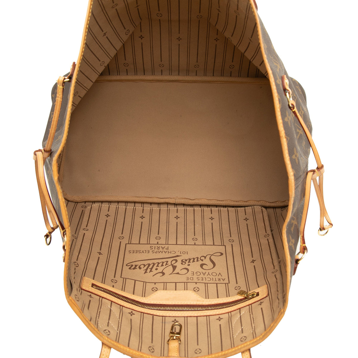 Louis Vuitton Monogram Neverfull GM — Brown