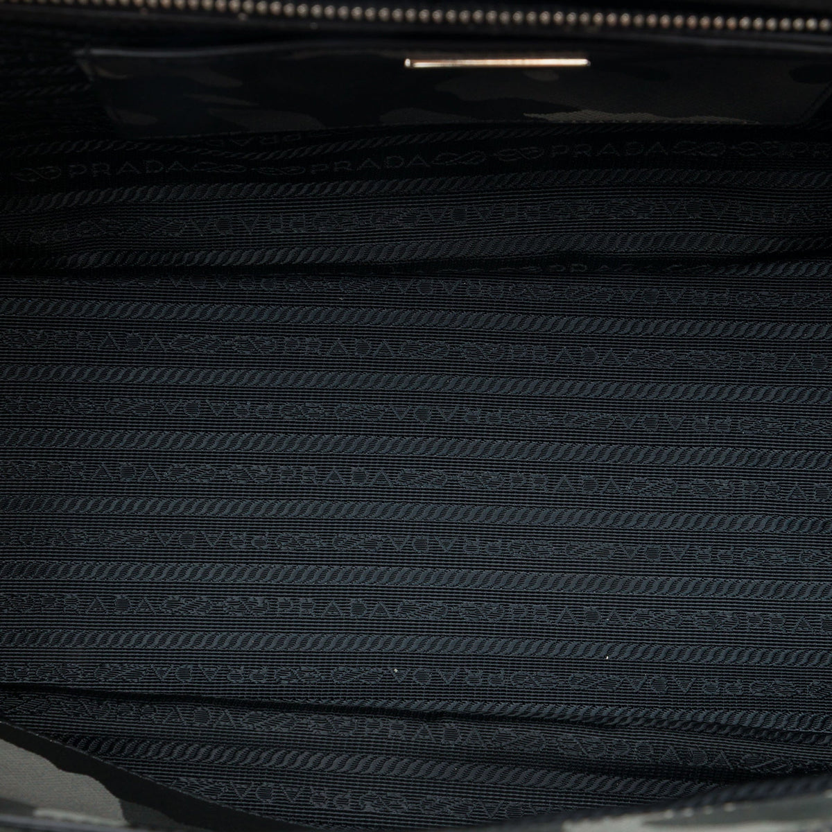 Prada Medium Saffiano Lux Camouflage Galleria Double Zip Satchel — Gray