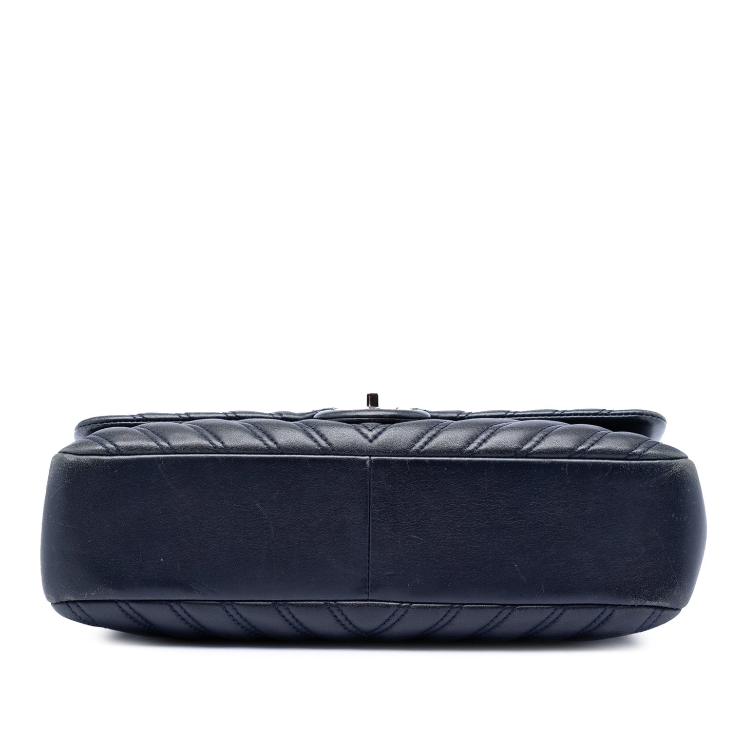 Chanel Jumbo Classic Chevron Lambskin Double Stitch Single Flap