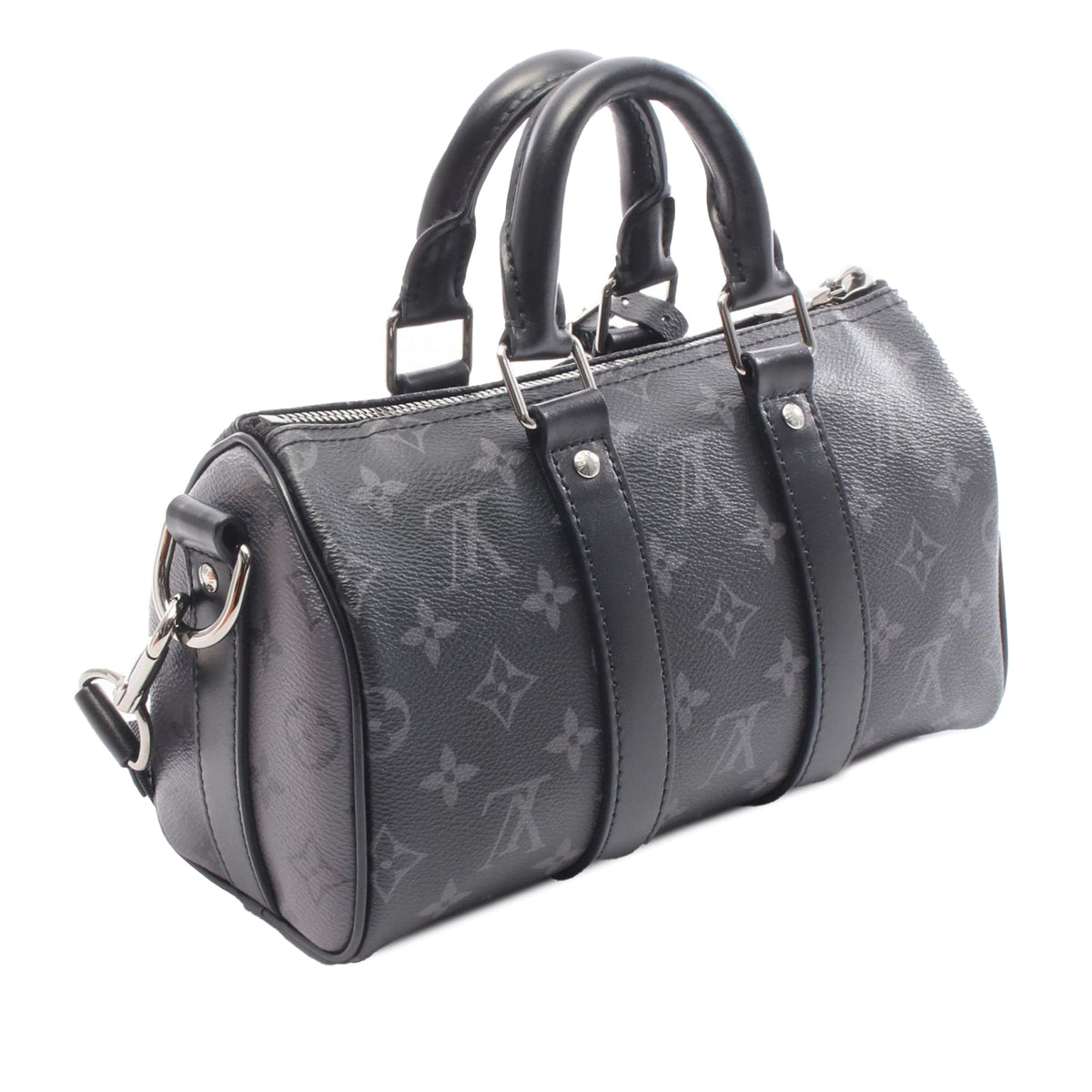Louis Vuitton Monogram Eclipse Reverse Keepall Bandouliere 25