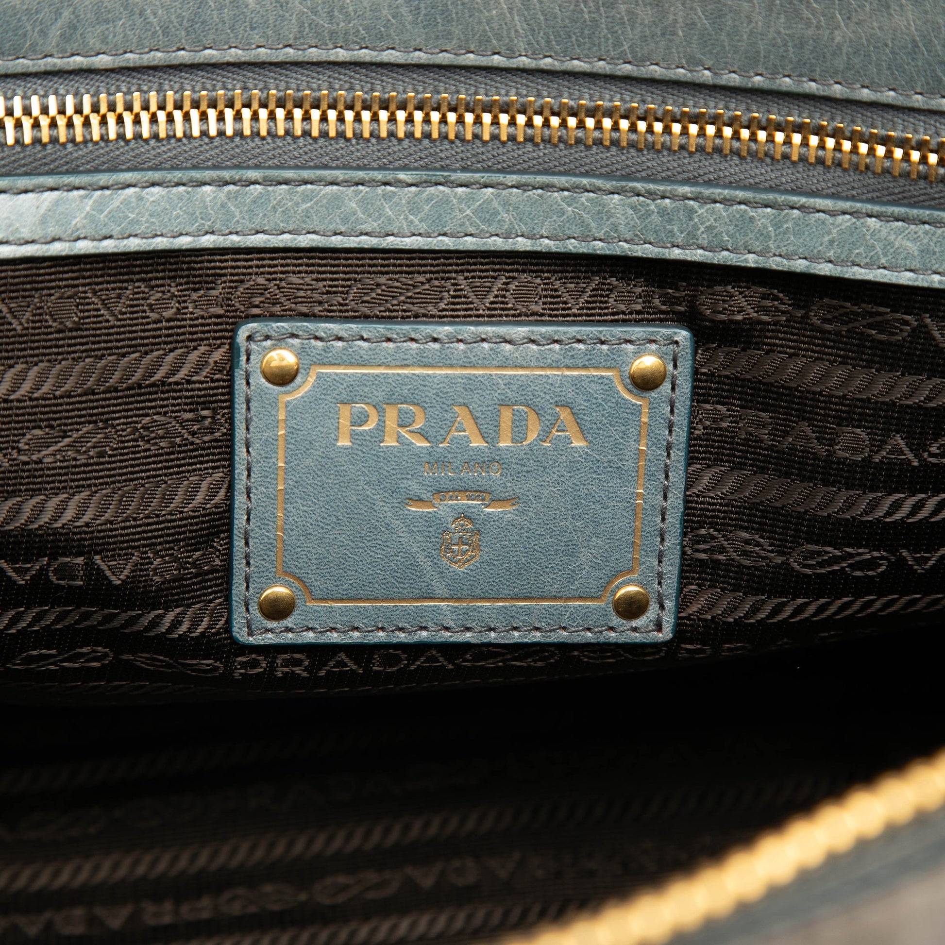 Prada Vitello Shine Bauletto Satchel