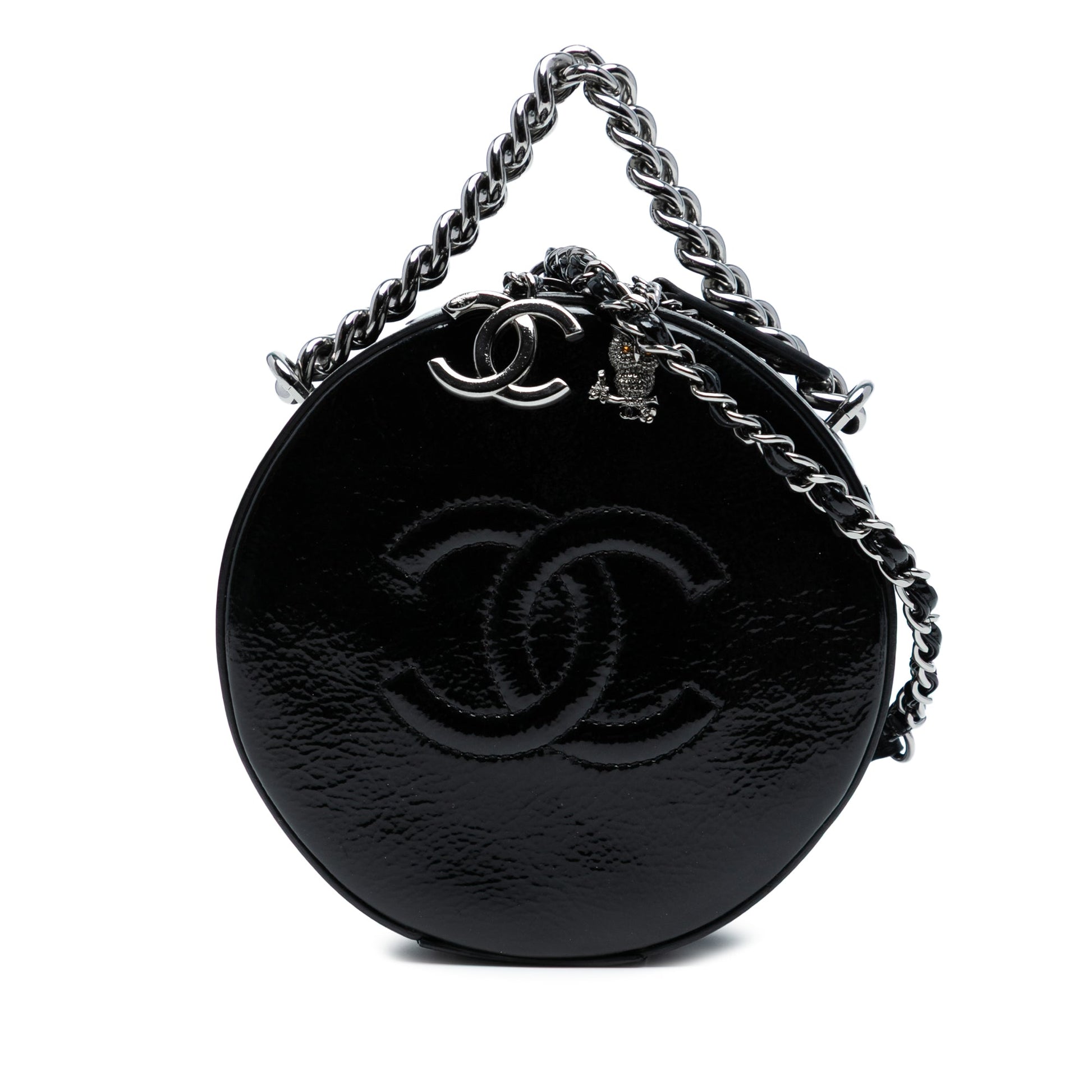 Chanel Patent Leather Round As Earth Crossbody