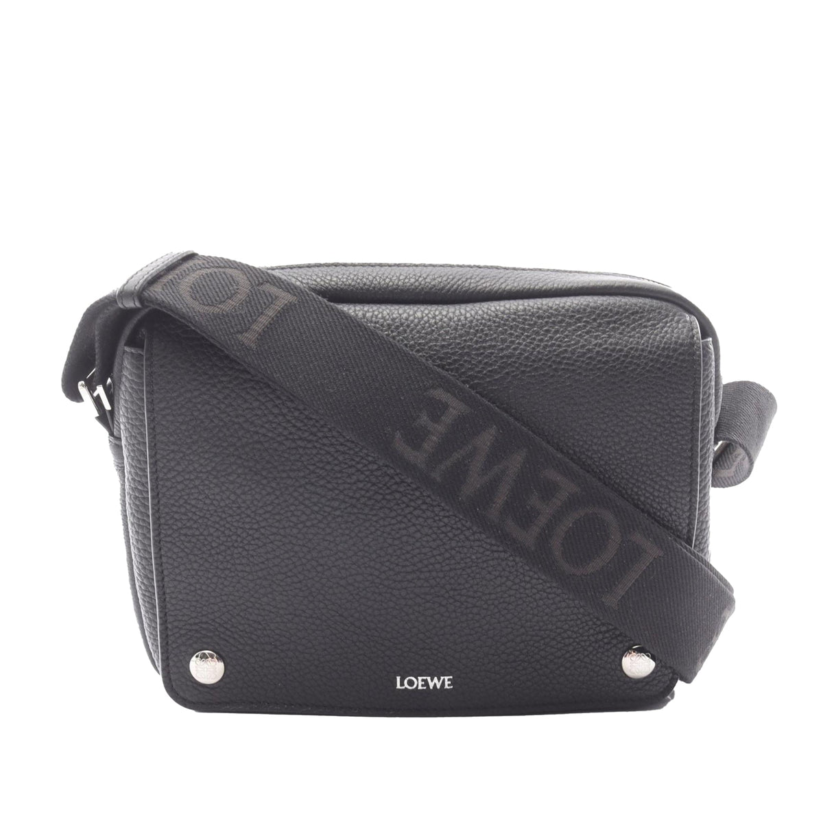 LOEWE Medium Leather Pebble Messenger Bag