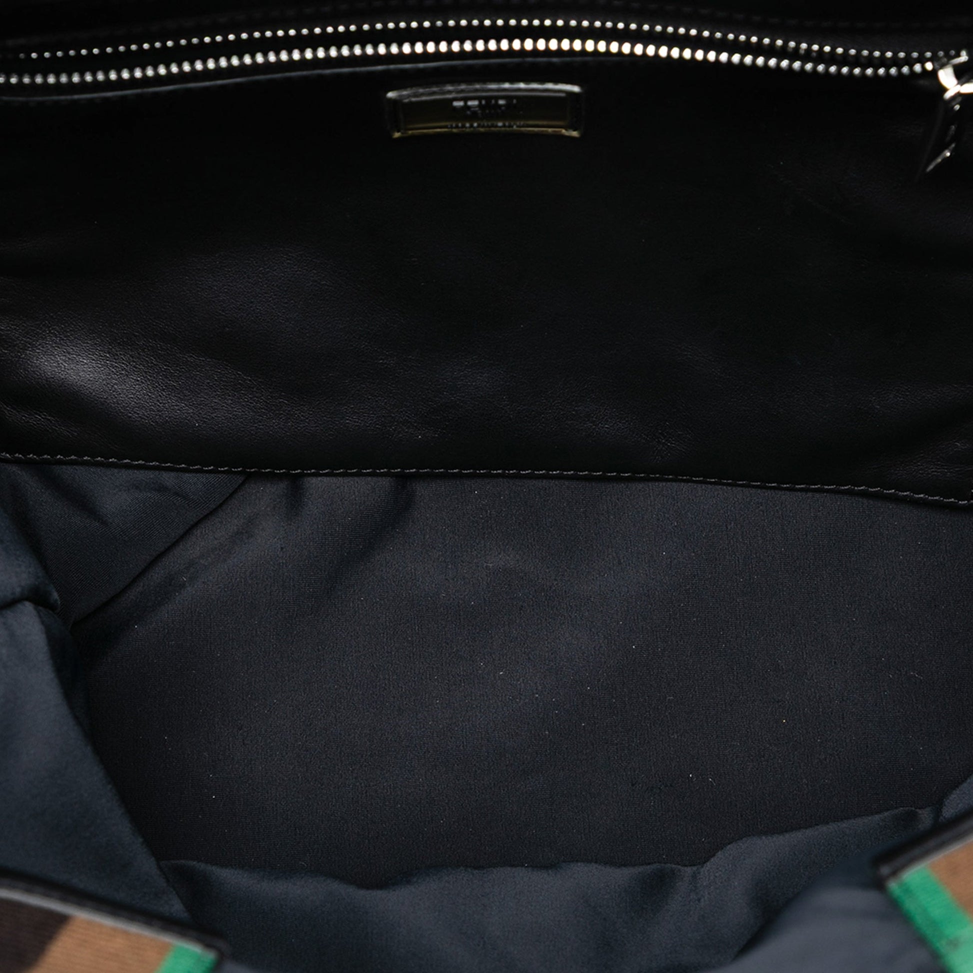 Fendi Pequin Nylon Roma Amor Tote