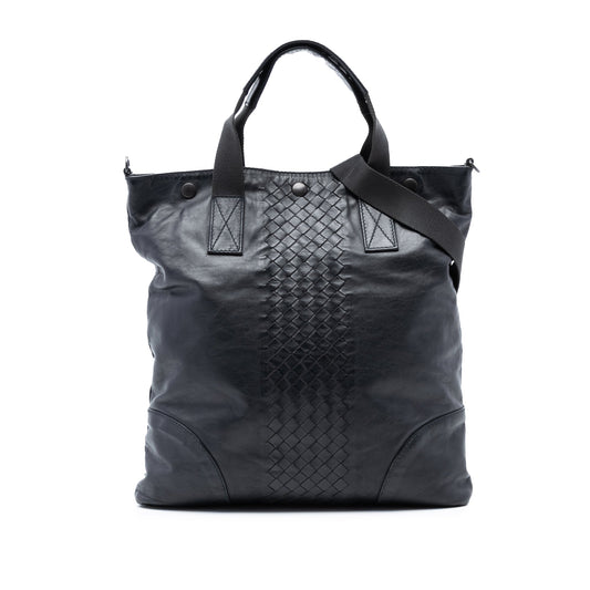 Bottega Veneta Intrecciato Trimmed Nappa Convertible Tote