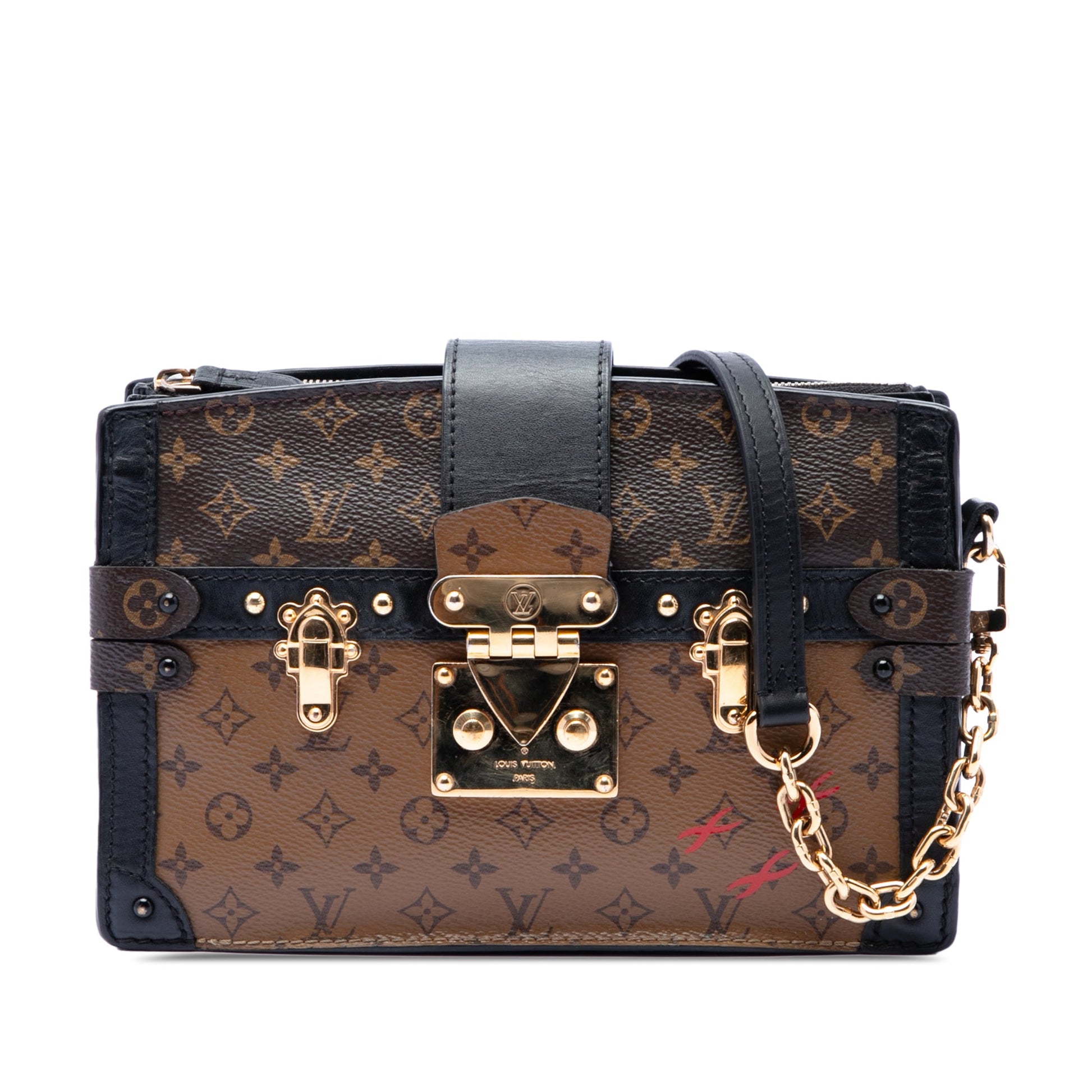 Louis Vuitton Monogram Reverse Trunk Clutch