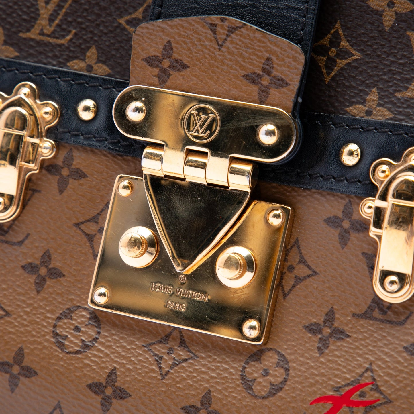 Louis Vuitton Monogram Reverse Trunk Clutch
