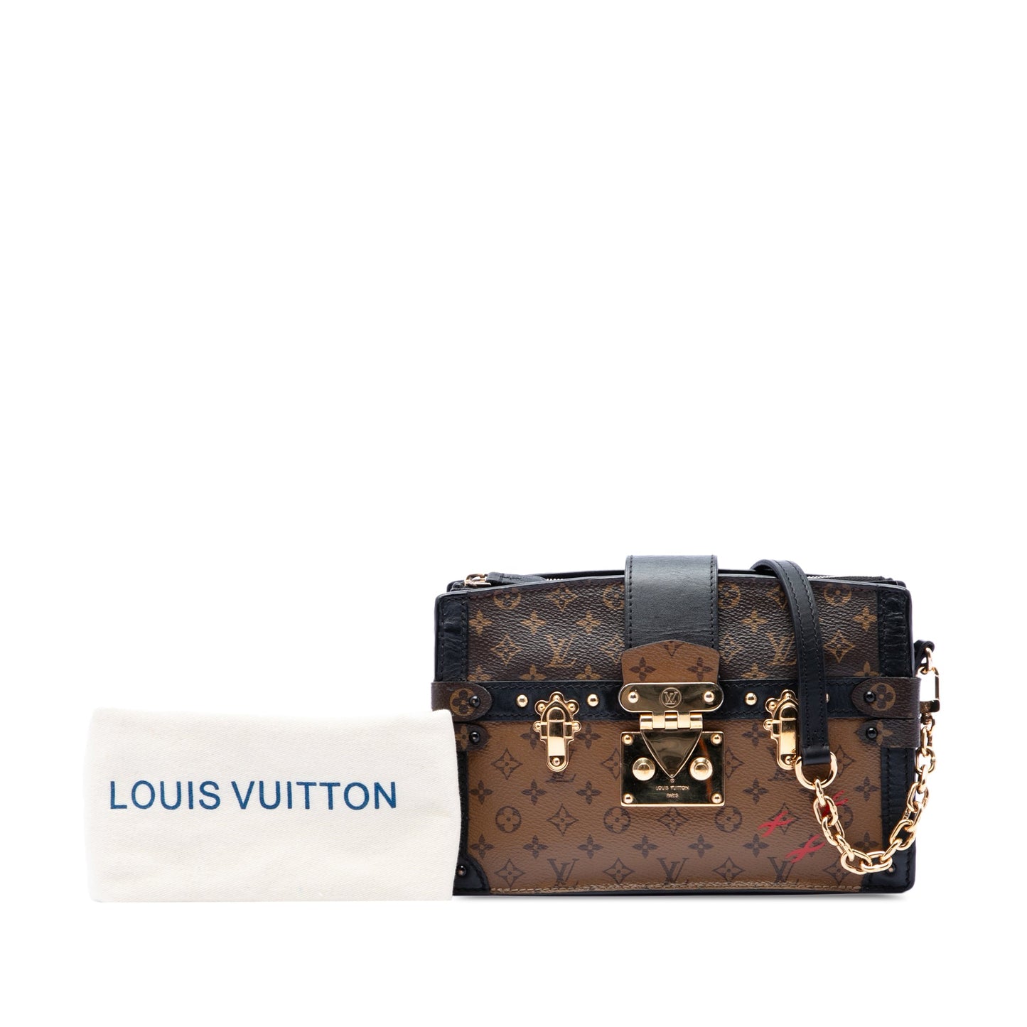 Louis Vuitton Monogram Reverse Trunk Clutch