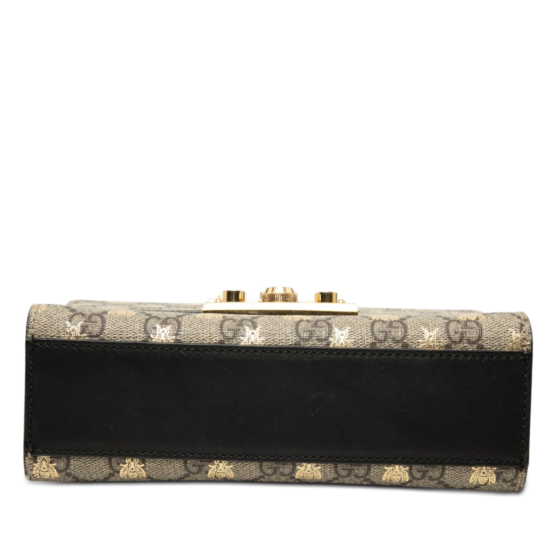 Gucci Small GG Supreme Bee Padlock Crossbody