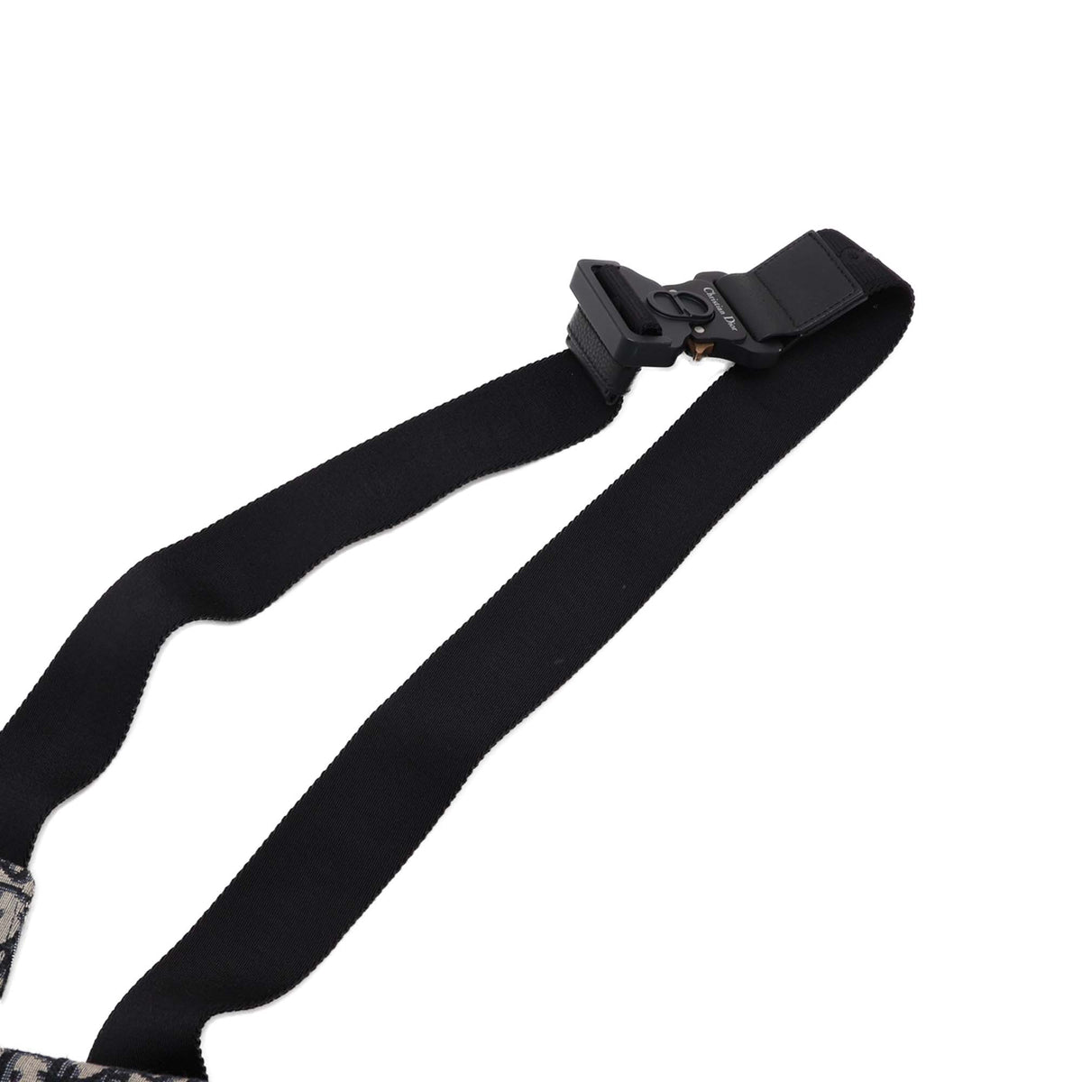 Dior Oblique Canvas Saddle Crossbody — Blue