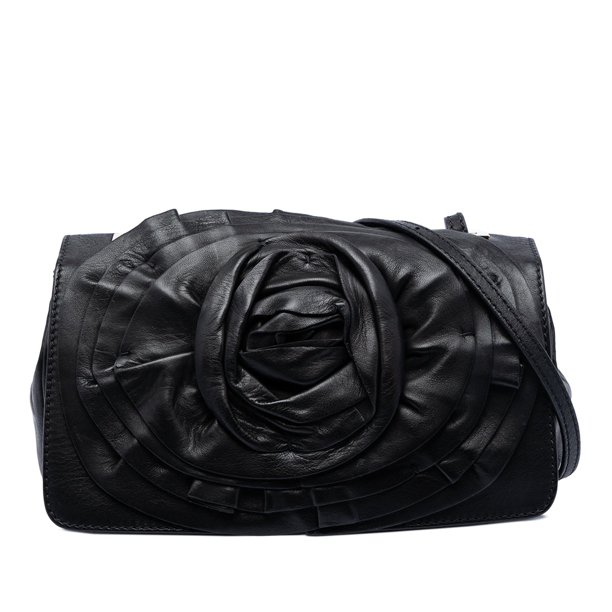 Valentino Nappa Petale Rose Shoulder Bag