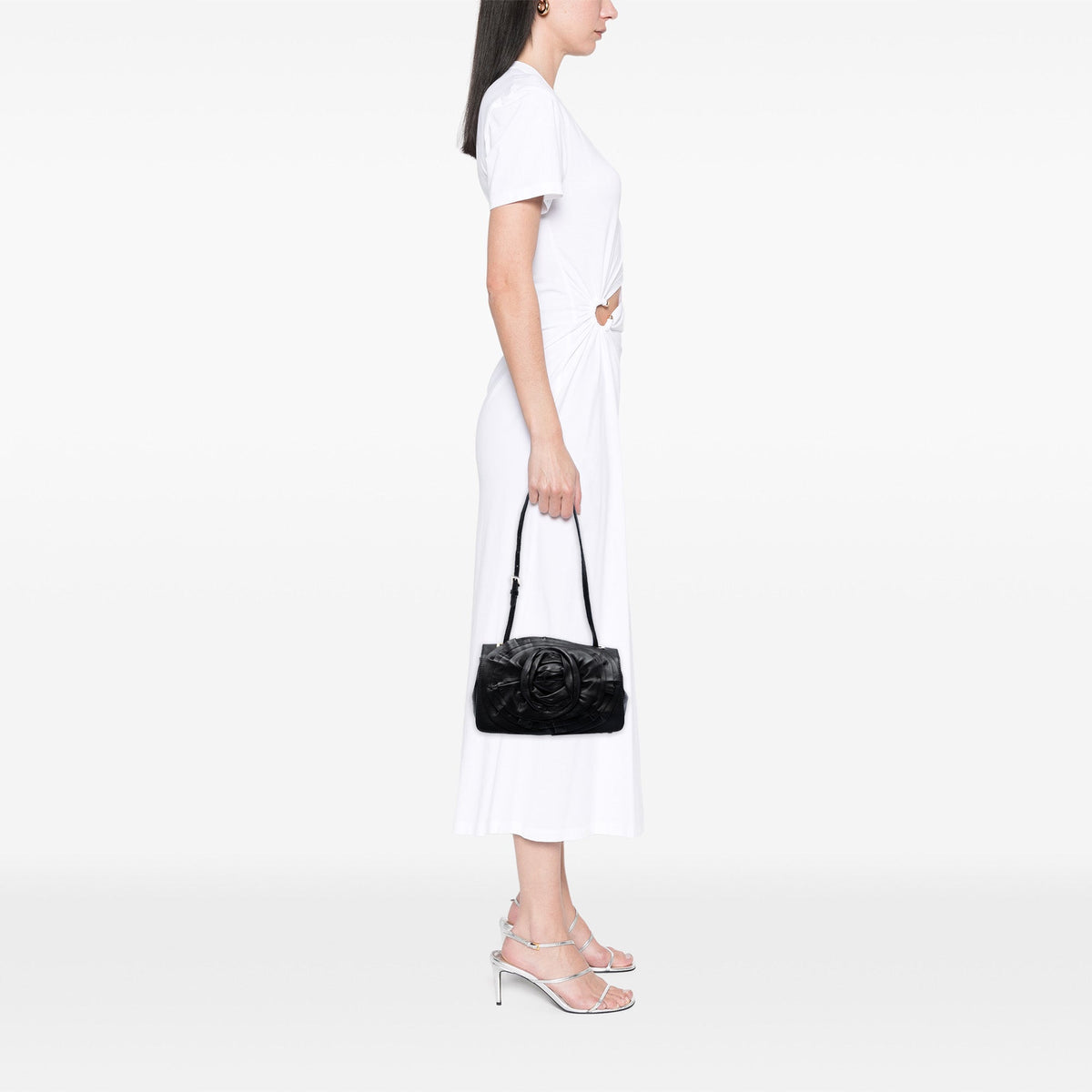 Valentino Nappa Petale Rose Shoulder Bag