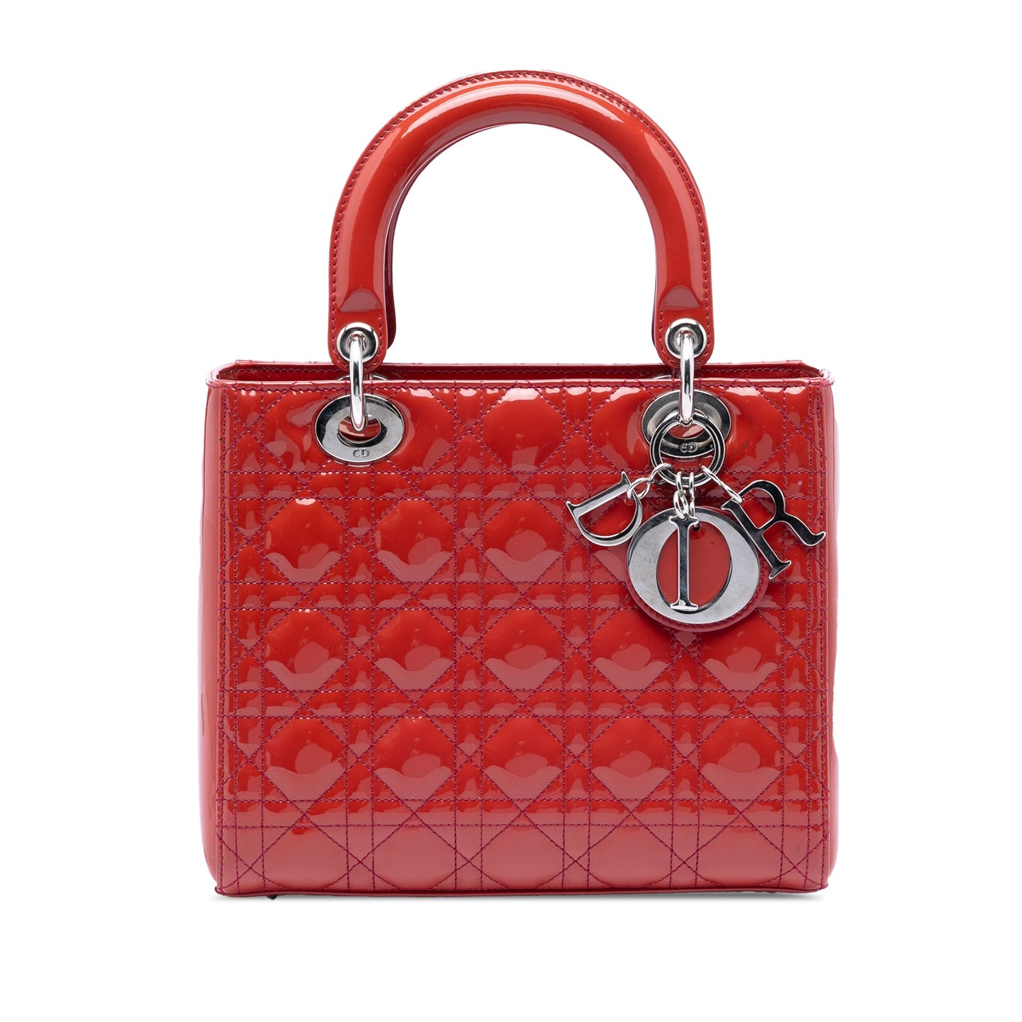 Dior Medium Patent Cannage Lady Dior