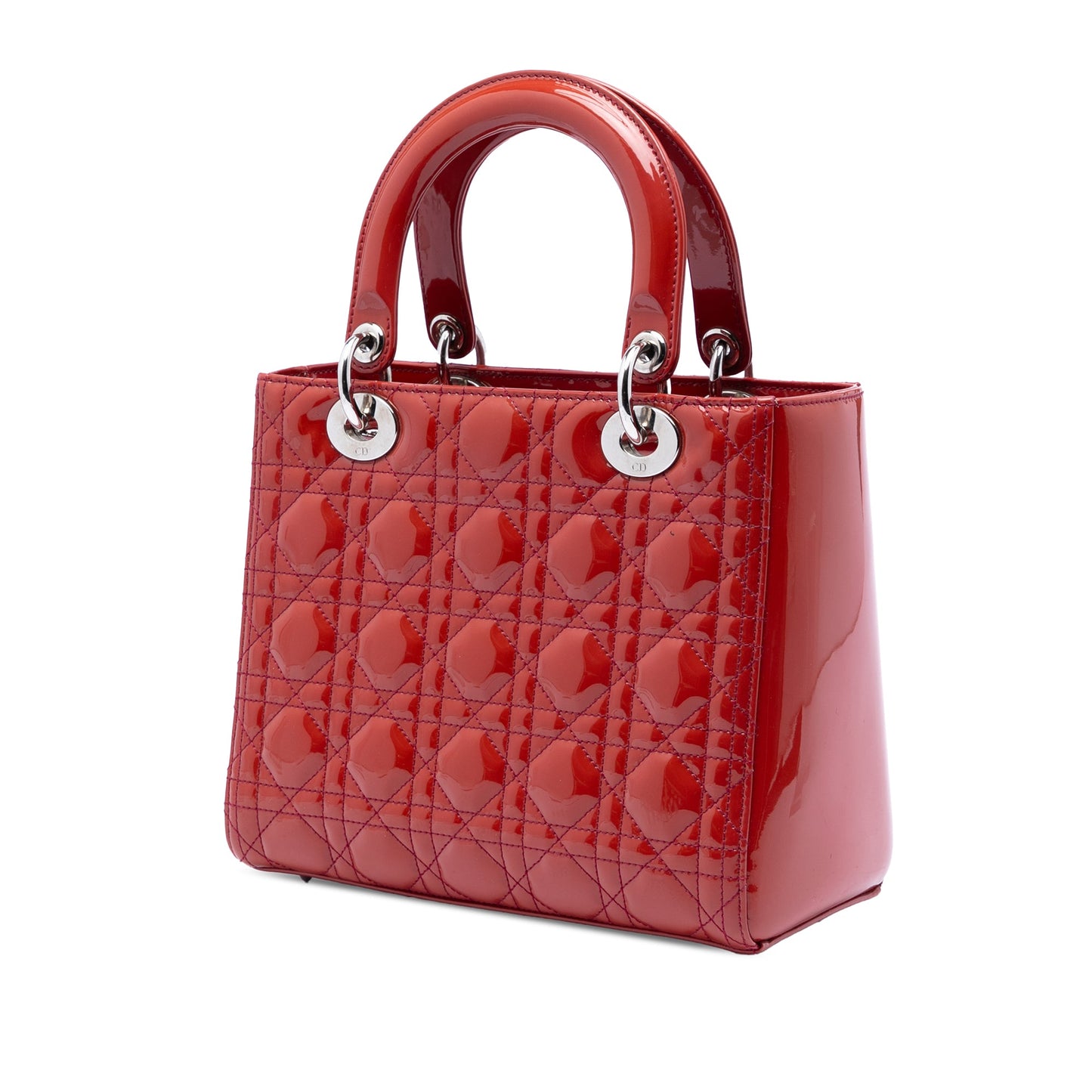 Dior Medium Patent Cannage Lady Dior