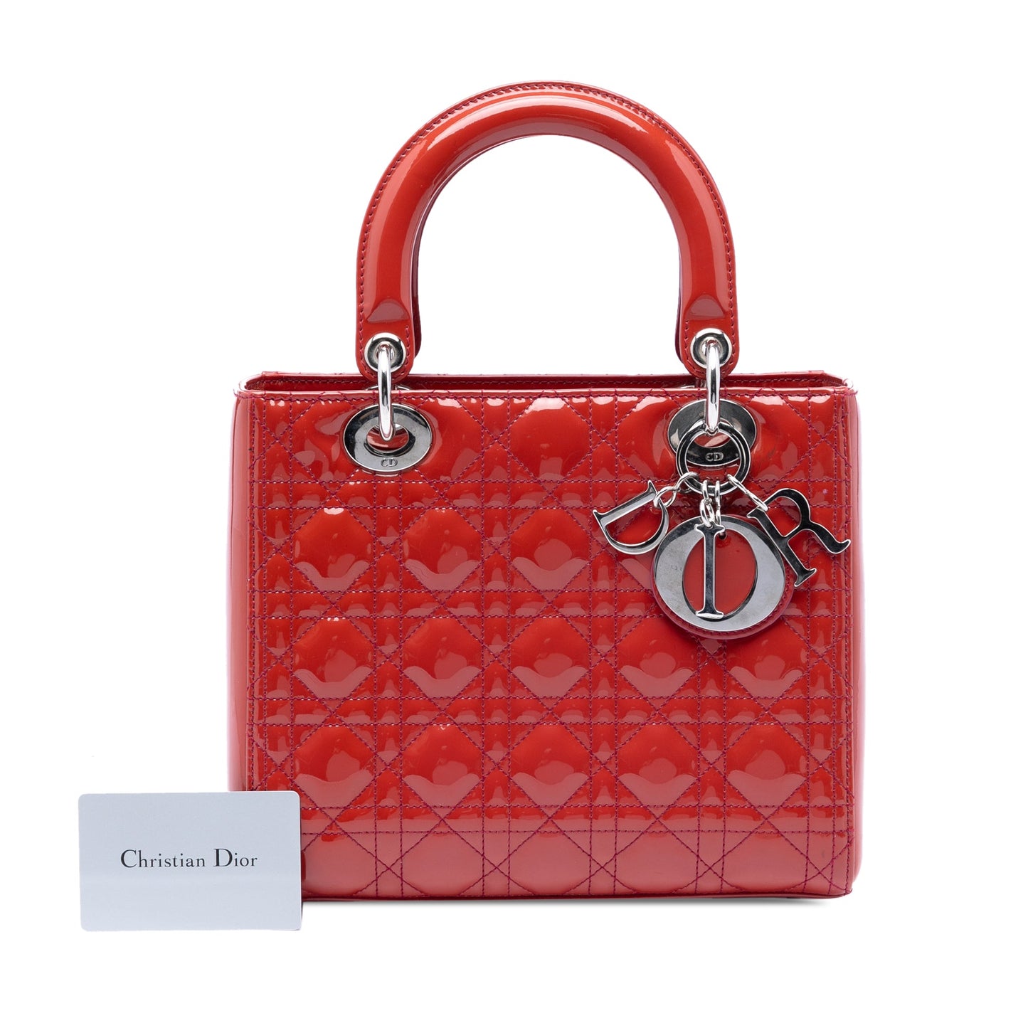 Dior Medium Patent Cannage Lady Dior