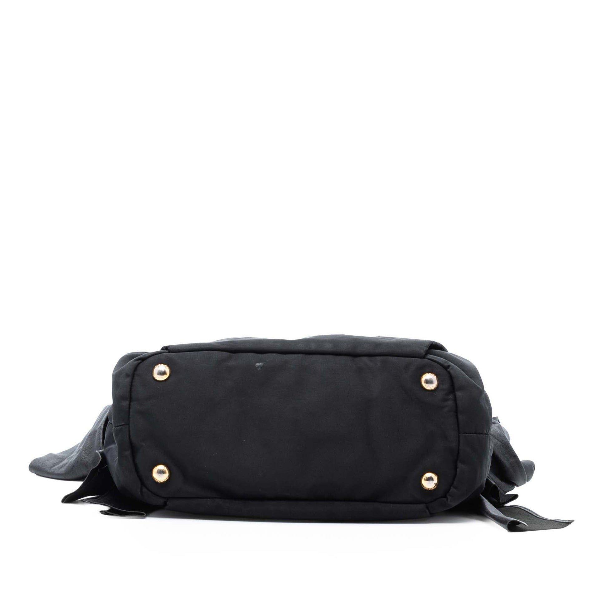 Prada Tessuto Logo Bow Satchel