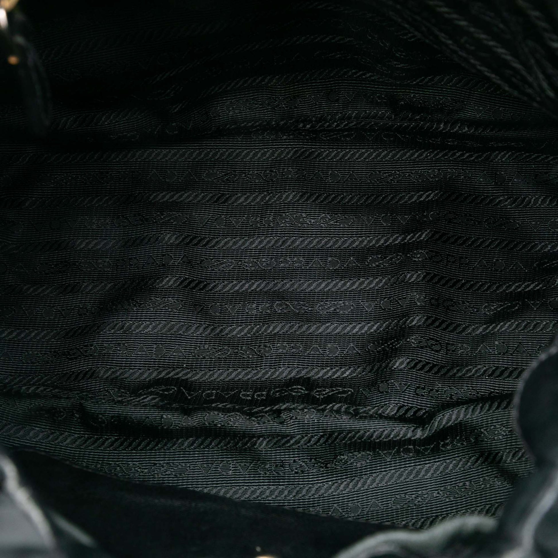 Prada Tessuto Logo Bow Satchel