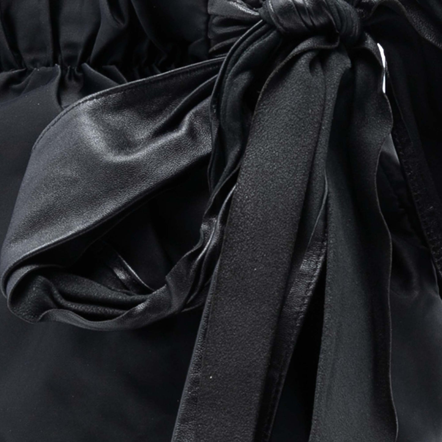 Prada Tessuto Logo Bow Satchel