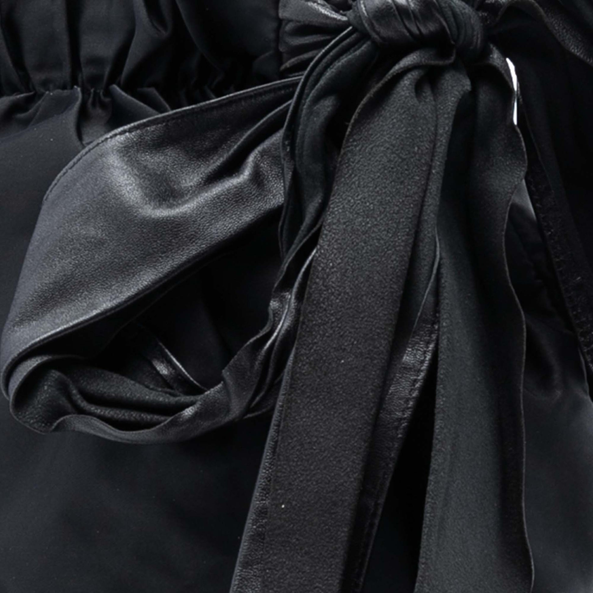 Prada Tessuto Logo Bow Satchel