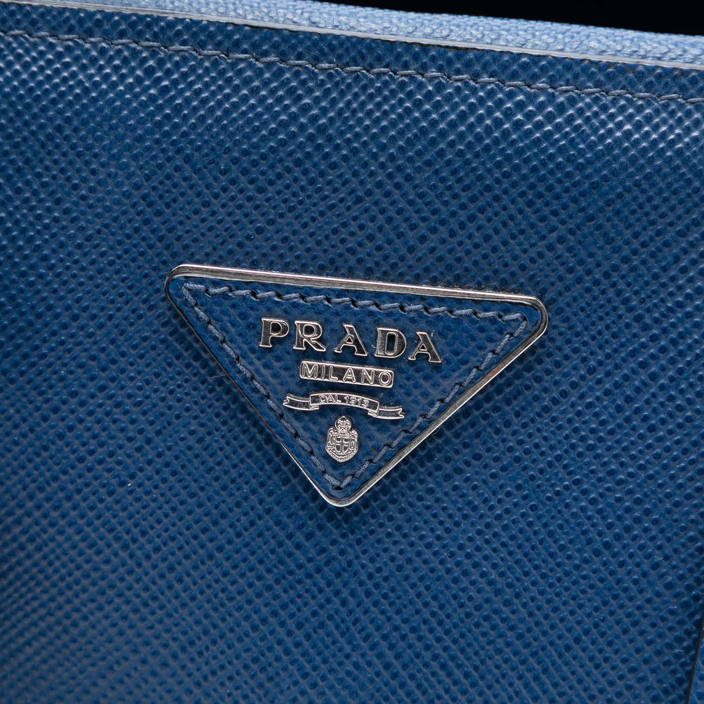 Prada Saffiano Cuir Turnlock Twin Satchel