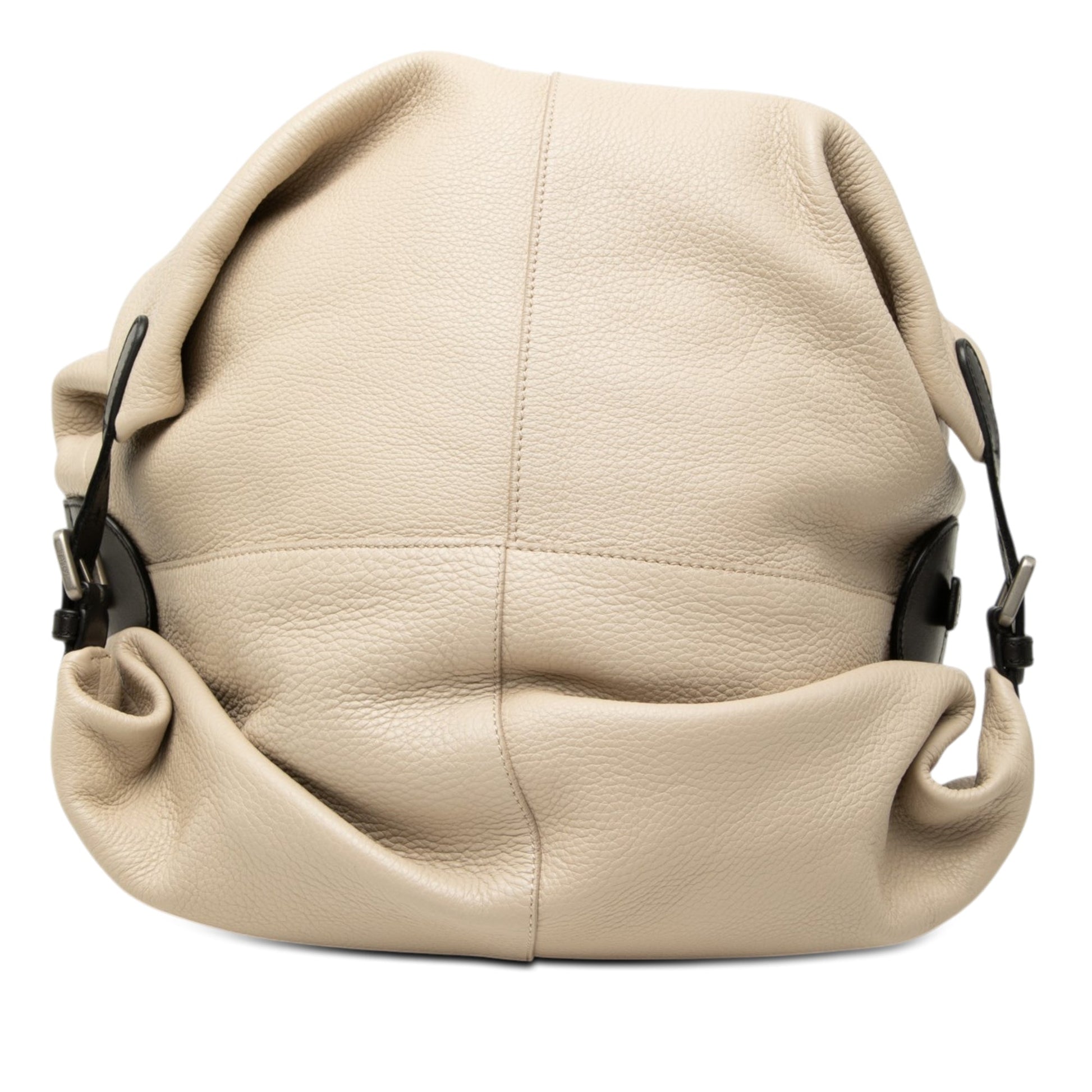 LOEWE Grained Calfskin Zip Handle Satchel