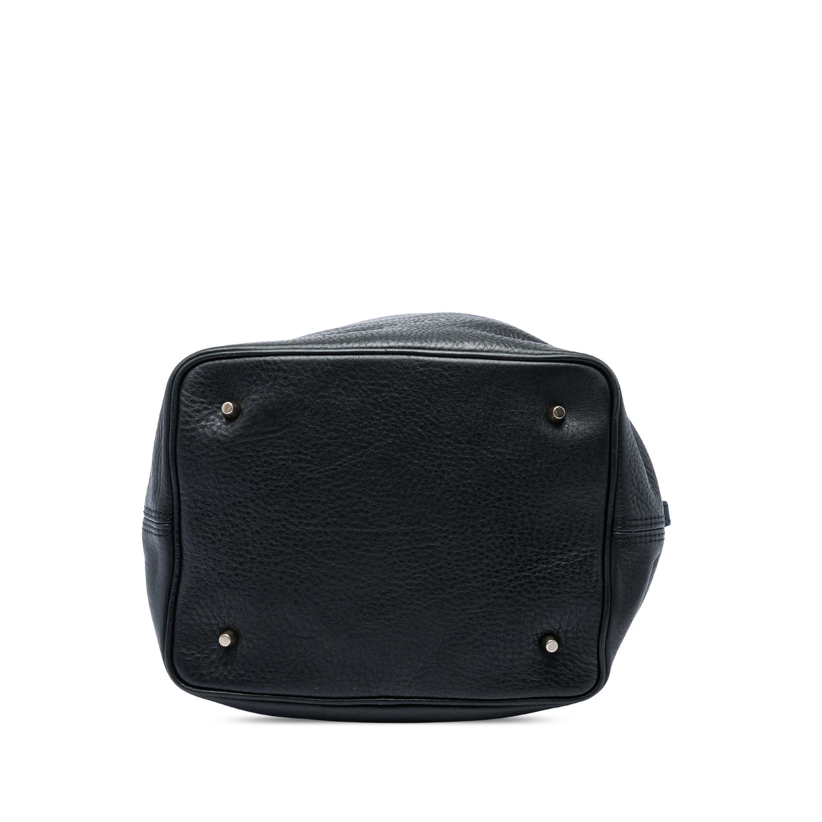 Burberry Medium Grained Calfskin and Mega Check Canvas Ashby Bucket Bag