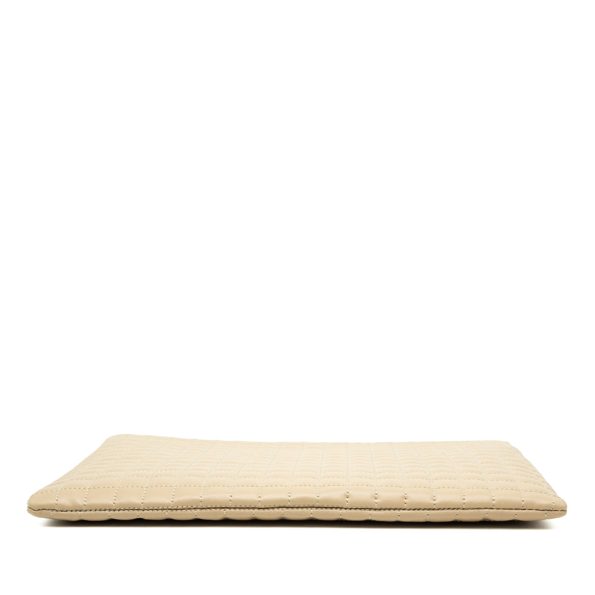 Celine Quilted Calfskin C Charm Clutch