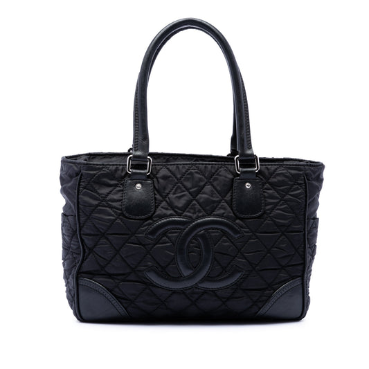 Chanel Paris New York Quilted Nylon Tote