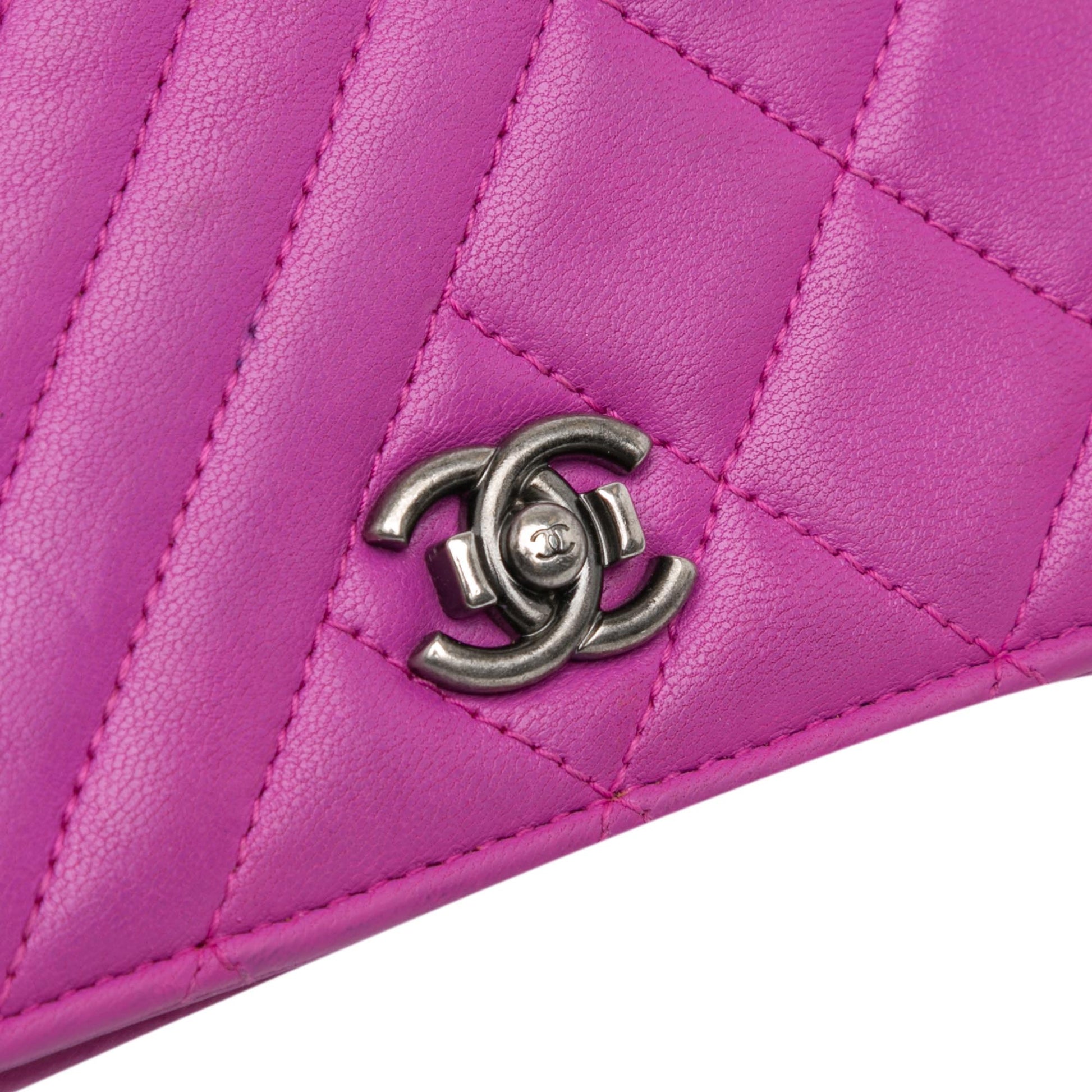 Chanel Lambskin Coco Boy Wallet On Chain