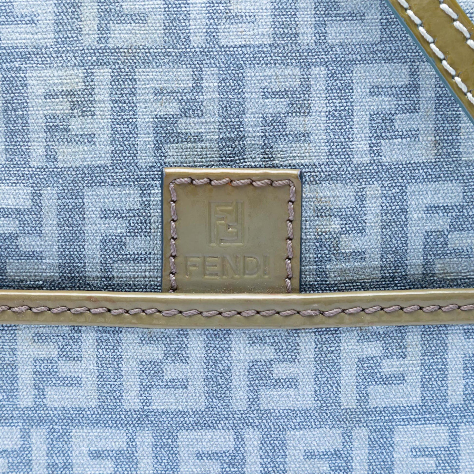 Fendi Zucchino Coated Canvas Forever Crossbody