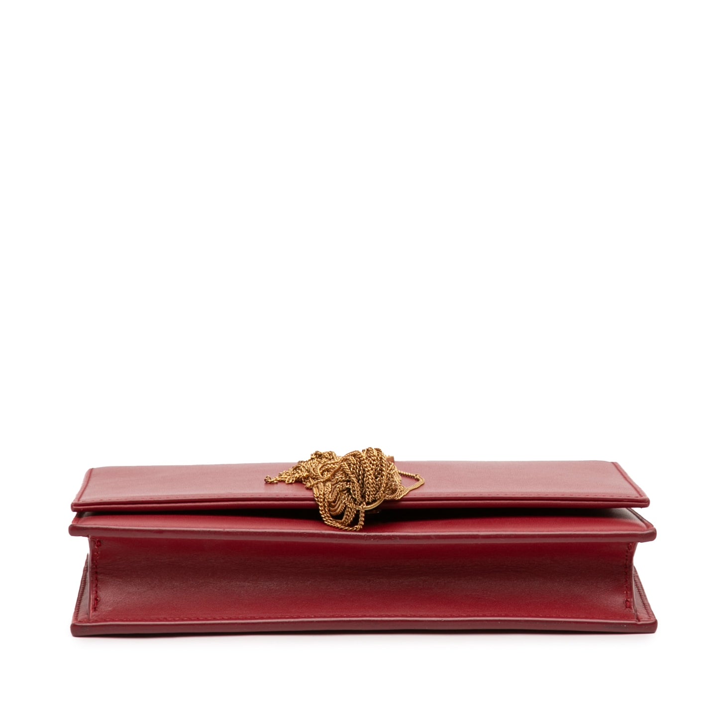 Saint Laurent Smooth Calfskin Monogram Kate Tassel Wallet on Chain