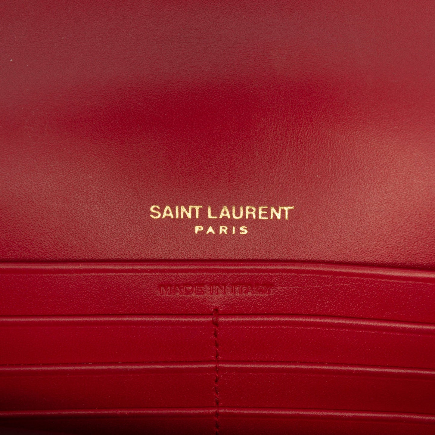 Saint Laurent Smooth Calfskin Monogram Kate Tassel Wallet on Chain
