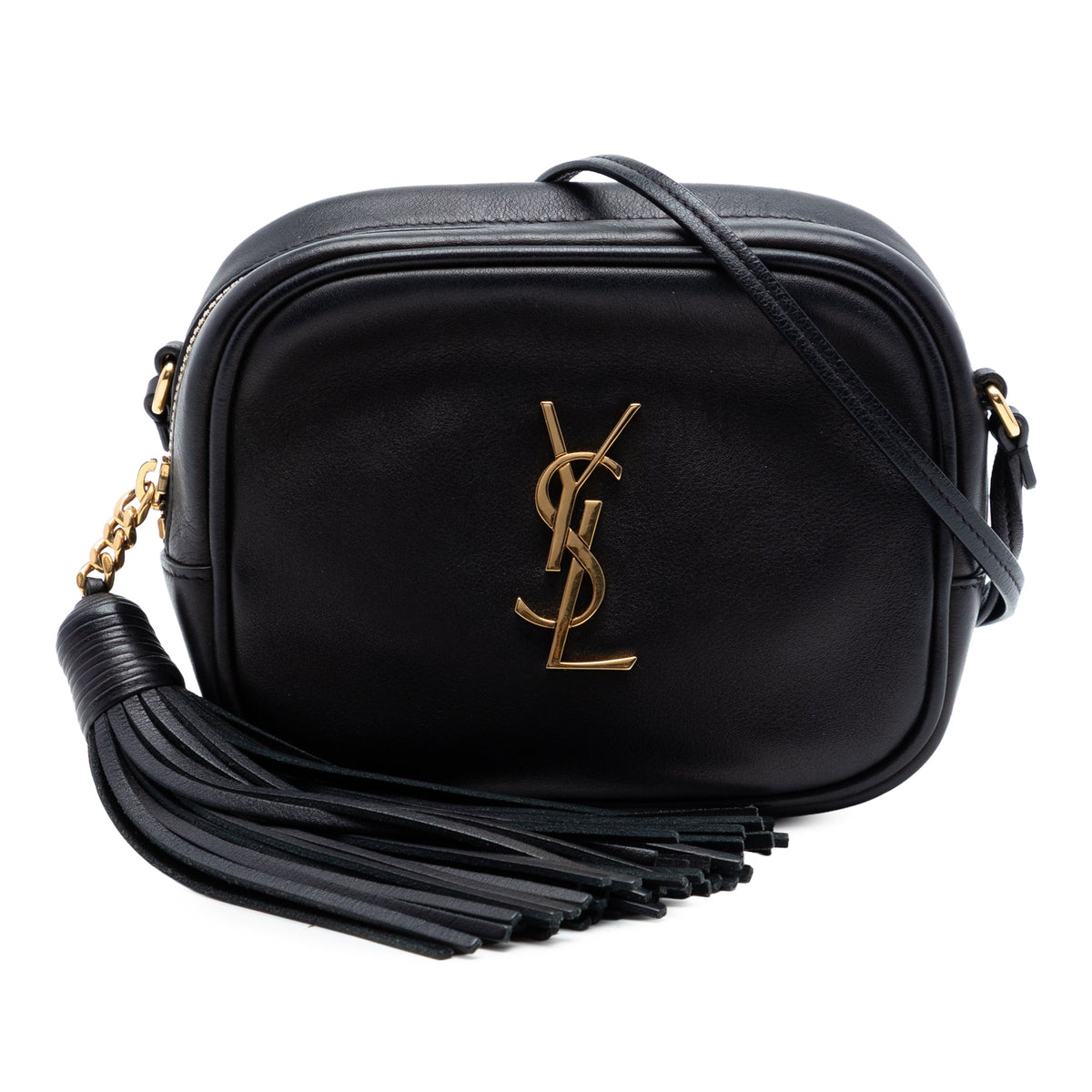Saint Laurent Calfskin Monogram Blogger Bag