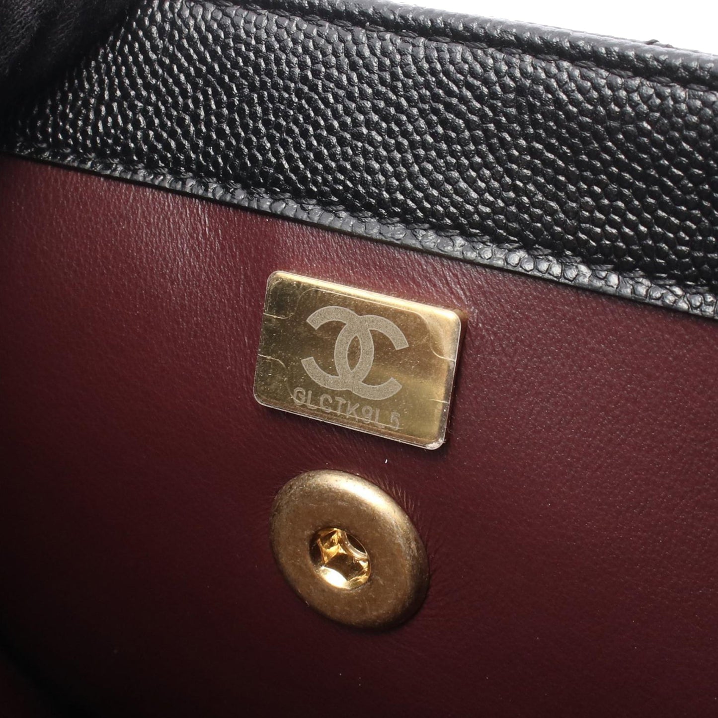 Chanel CC Caviar Square Chain Backpack