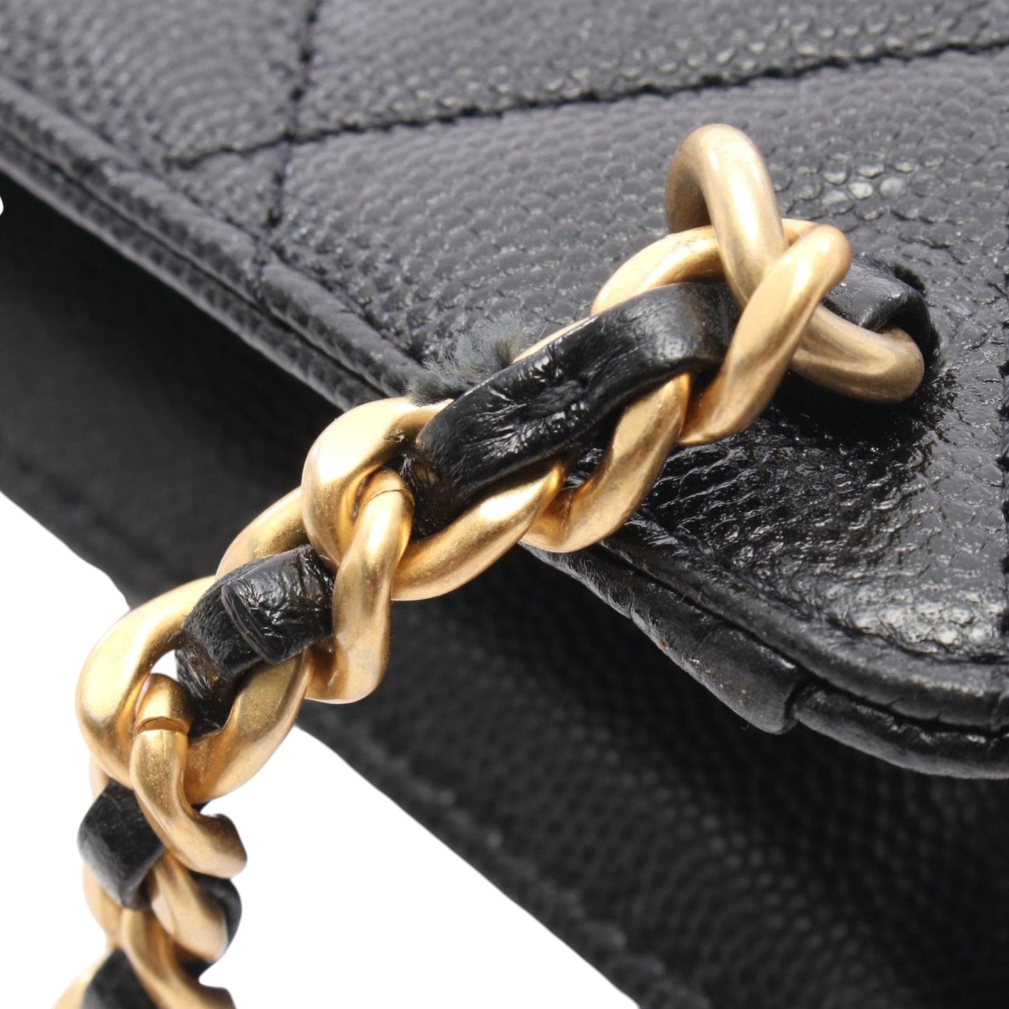 Chanel CC Caviar Square Chain Backpack