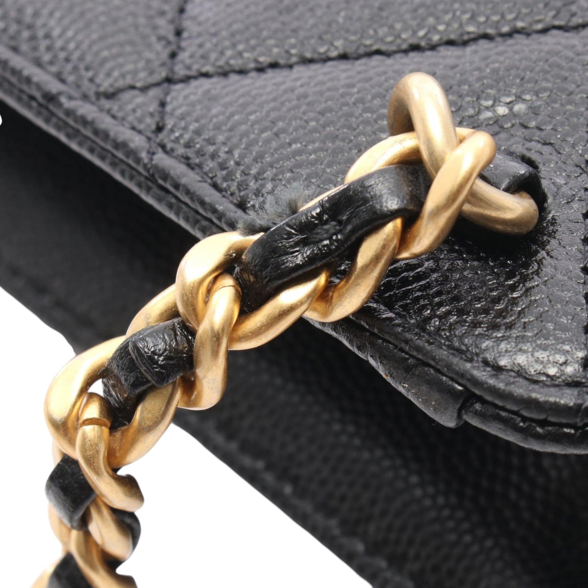 Chanel CC Caviar Square Chain Backpack