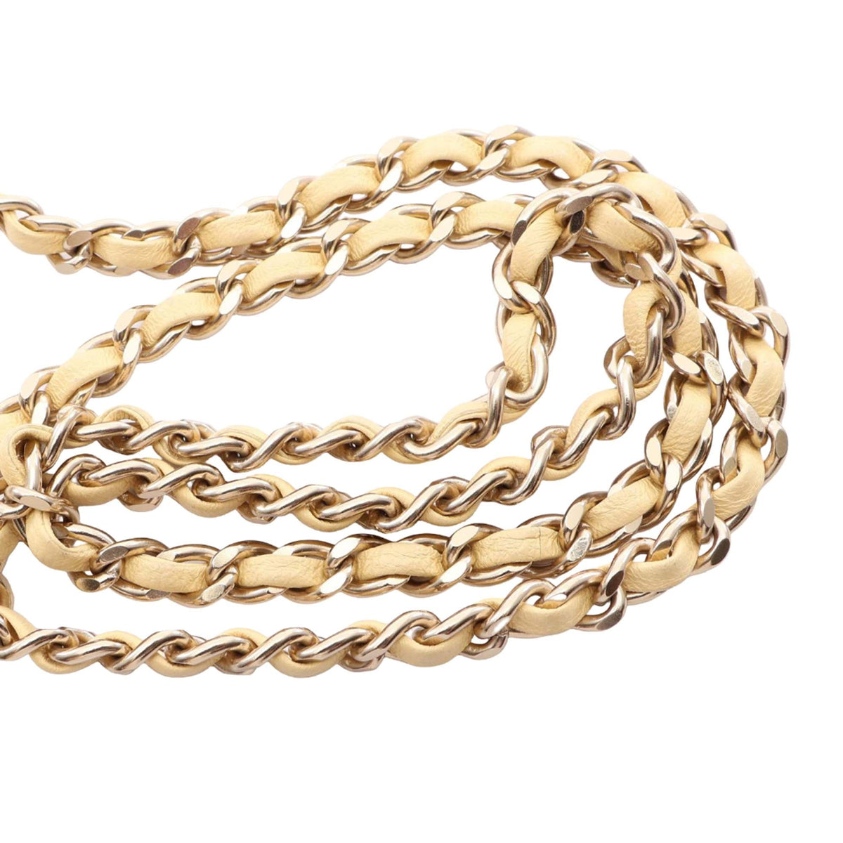 Chanel Quilted Lambskin Chain Around Bucket Bag — Yellow