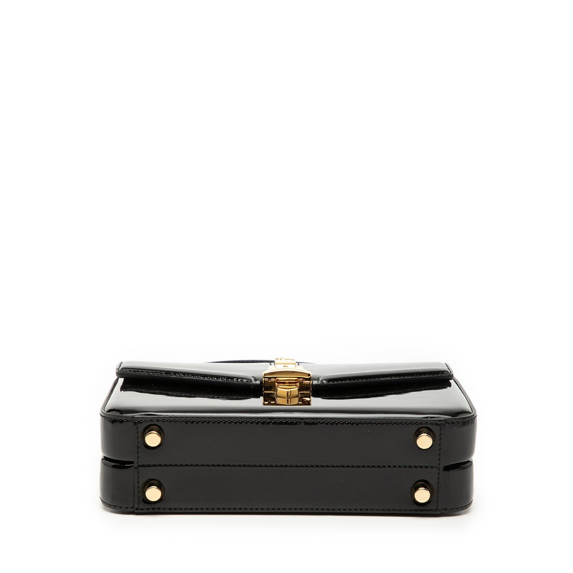Gucci Mini Patent Sylvie 1969 Top Handle Bag