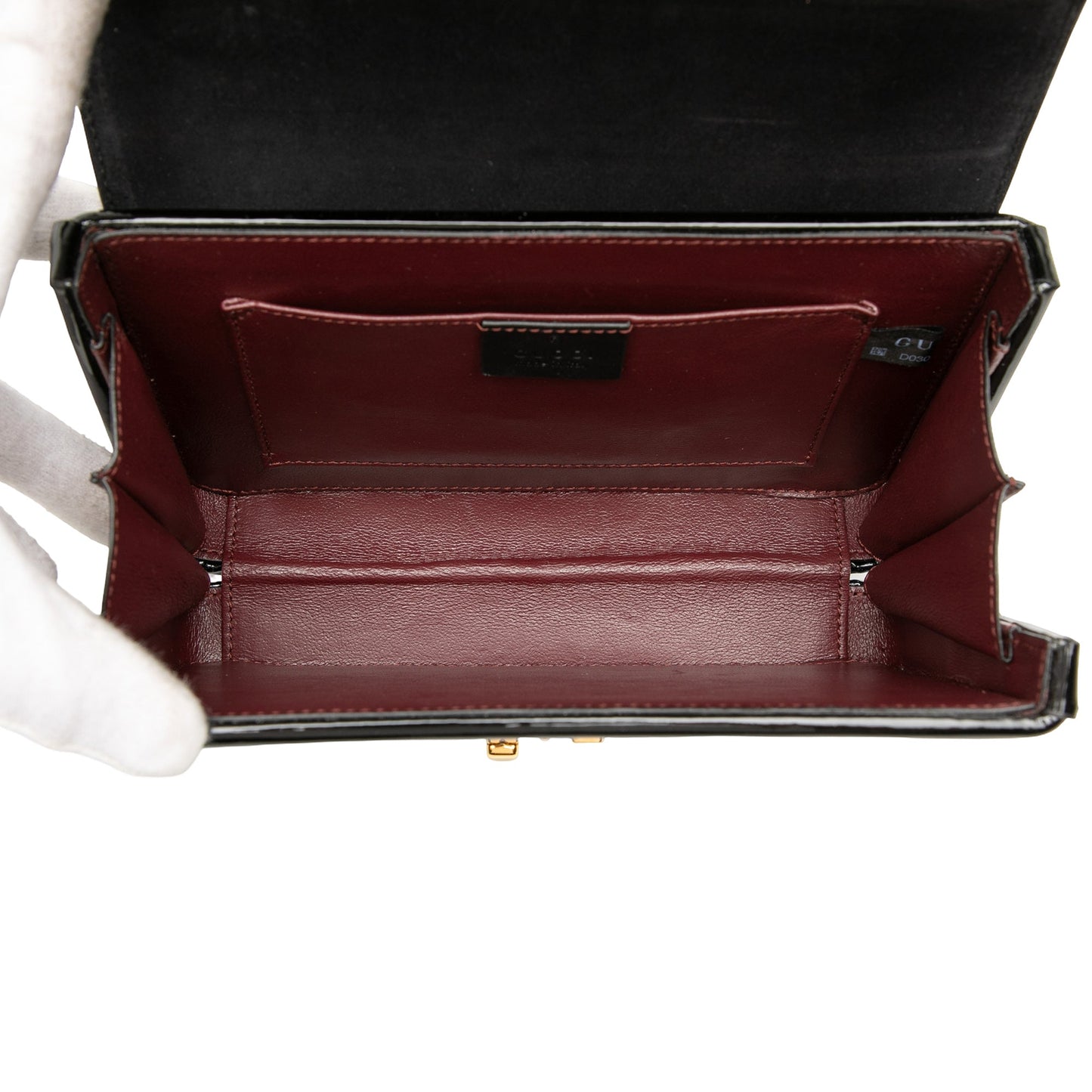 Gucci Mini Patent Sylvie 1969 Top Handle Bag
