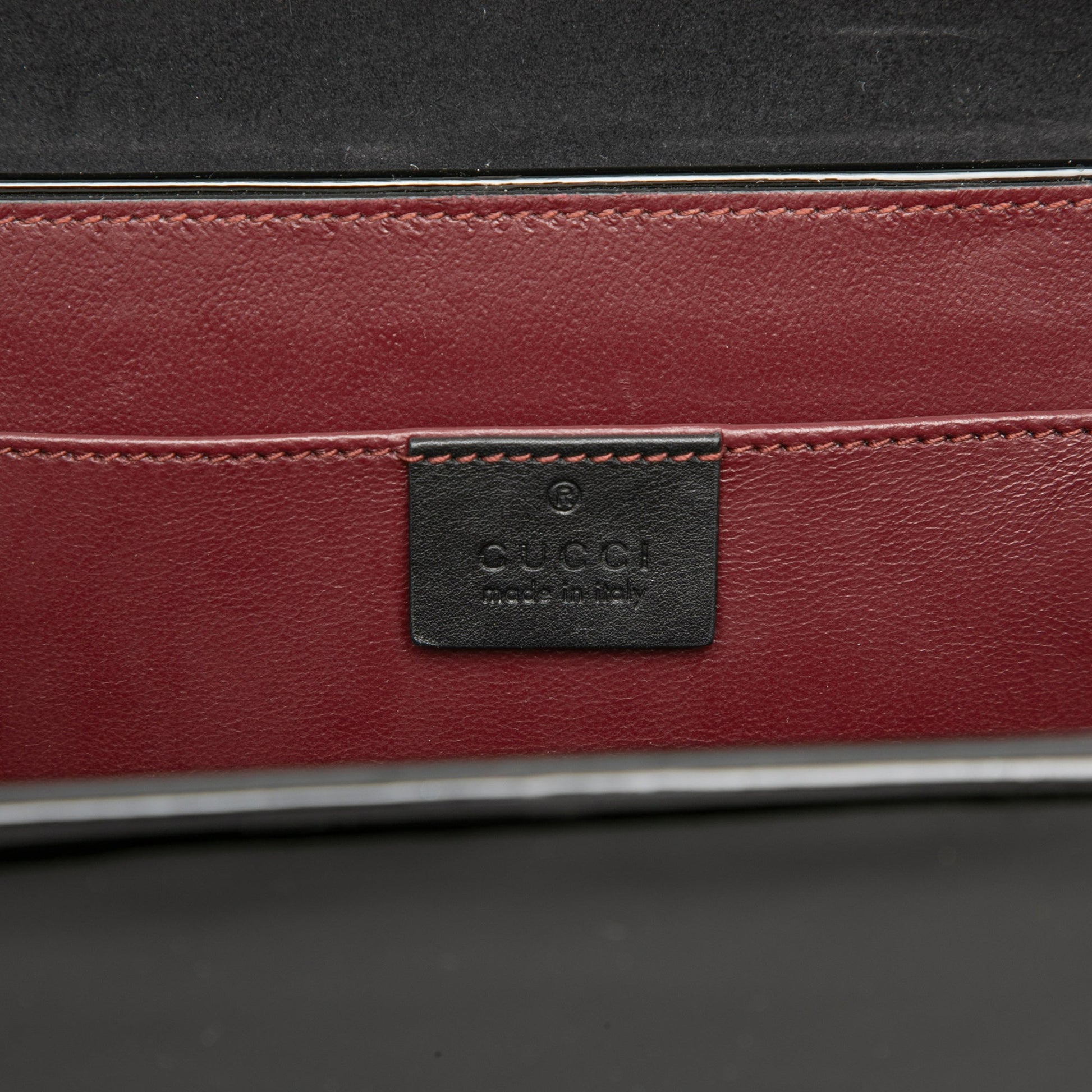 Gucci Mini Patent Sylvie 1969 Top Handle Bag
