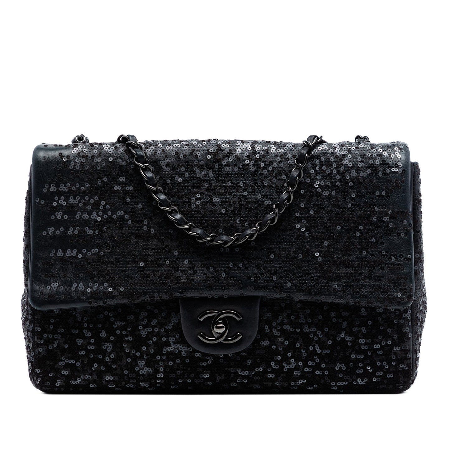 Jumbo Classic Sequins Single Flap