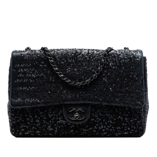 Jumbo Classic Sequins Single Flap