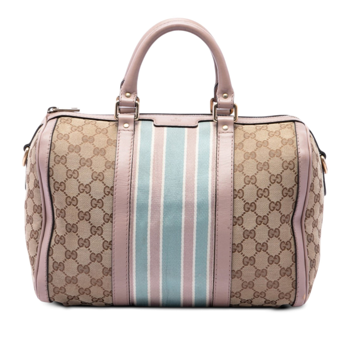 Gucci Medium GG Canvas Web Joy Boston Bag