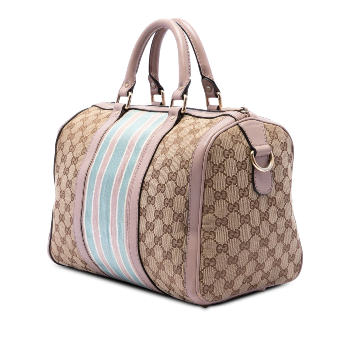 Gucci Medium GG Canvas Web Joy Boston Bag