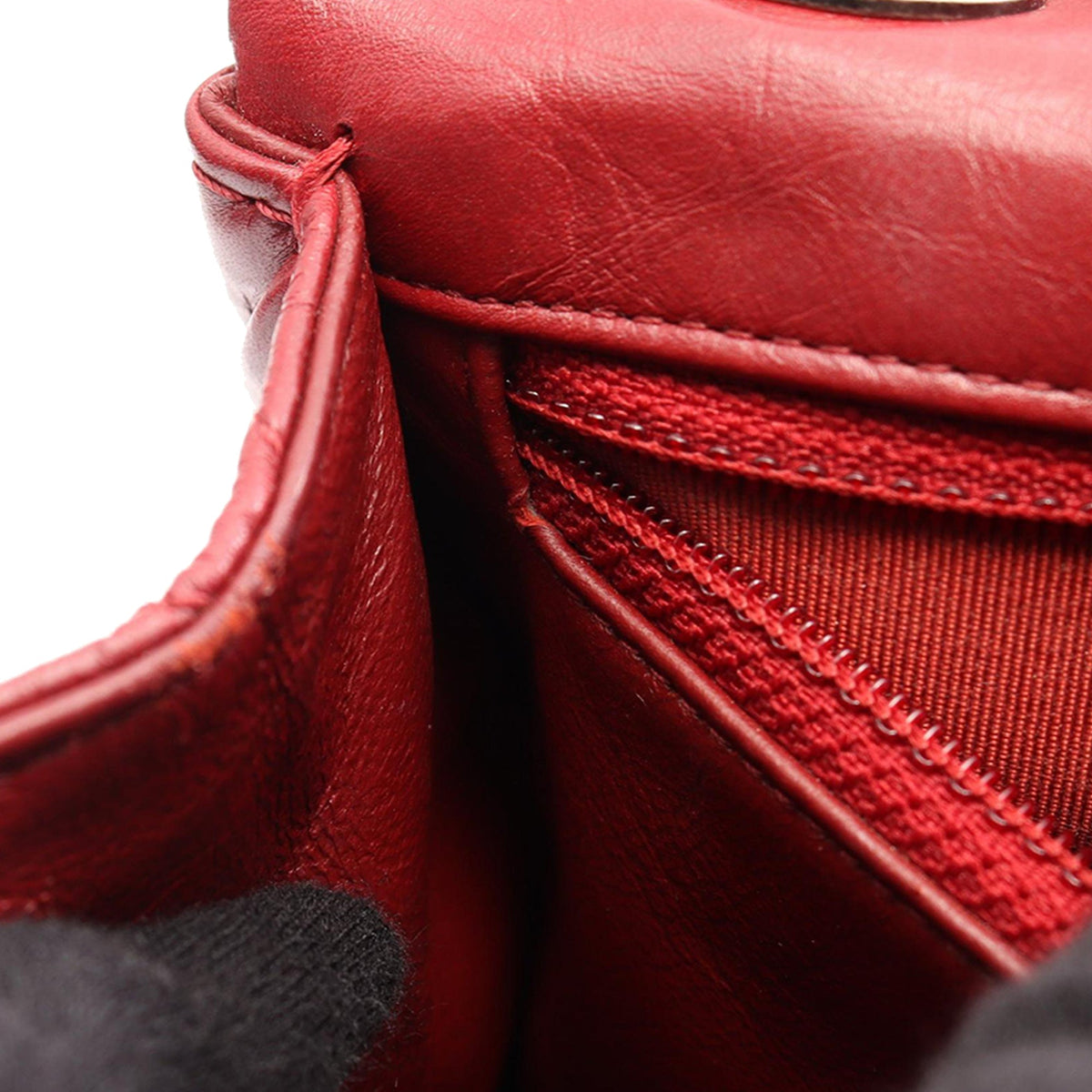 Chanel Quilted Aged Calfskin Reissue 2.55 Double Flap 227 — Red
