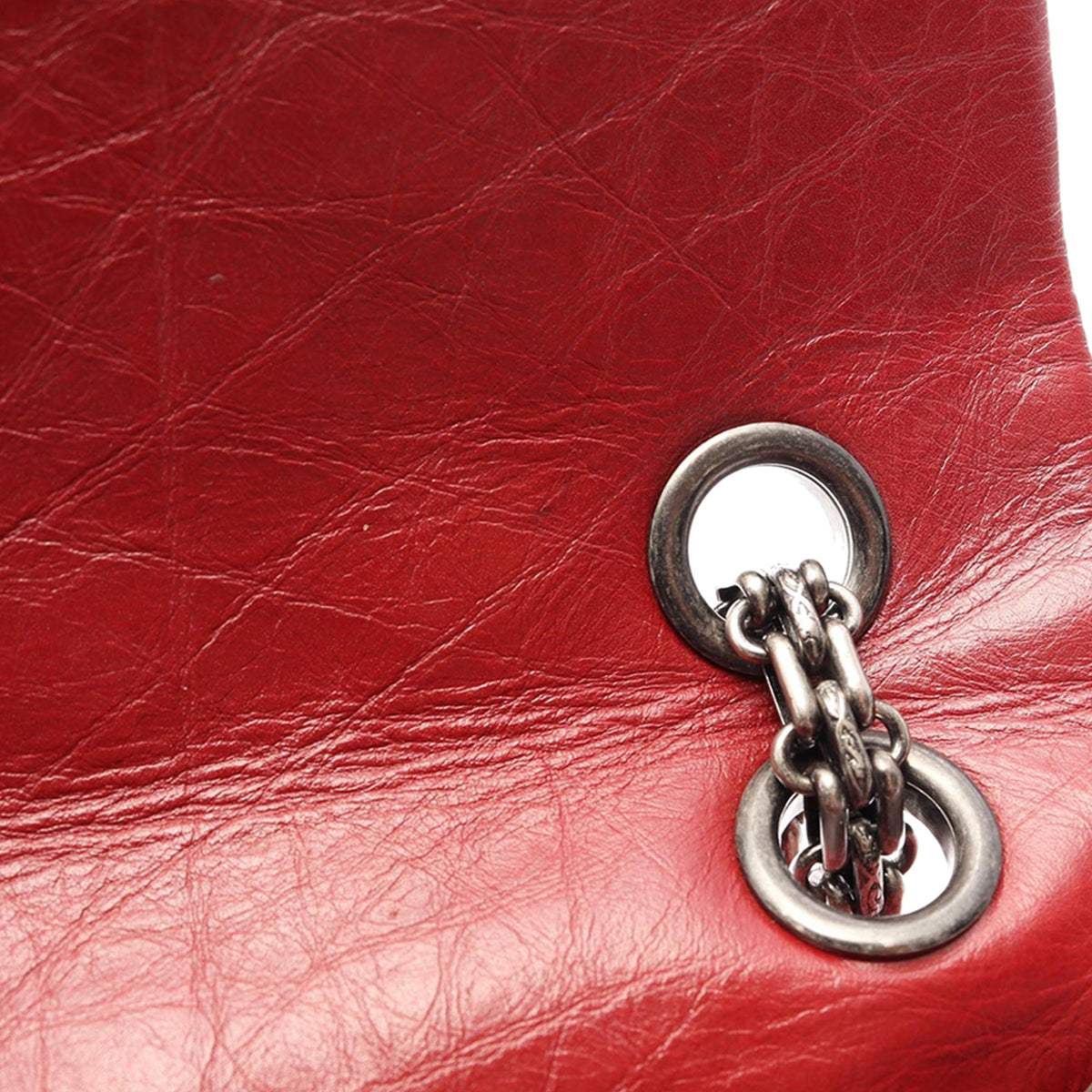 Chanel Quilted Aged Calfskin Reissue 2.55 Double Flap 227 — Red