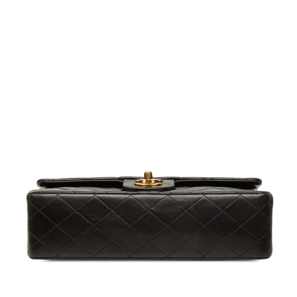 Chanel Medium Classic Lambskin Double Flap — Black